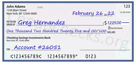 how to write 1225 on a check